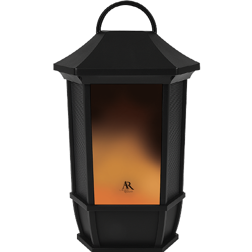 AWSF6RBK - Sedona Rechargeable Wireless Speaker w/ LED Flickering Flame Light